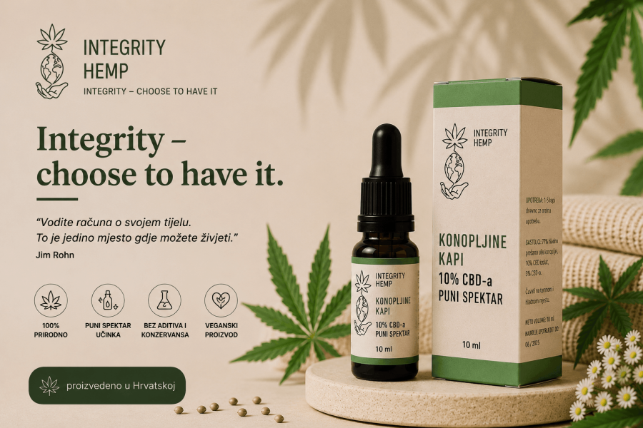 CBD kapi (10%) 10ml - Puni spektar