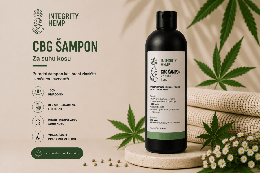 CBG Šampon 500ml - Za suhu kosu