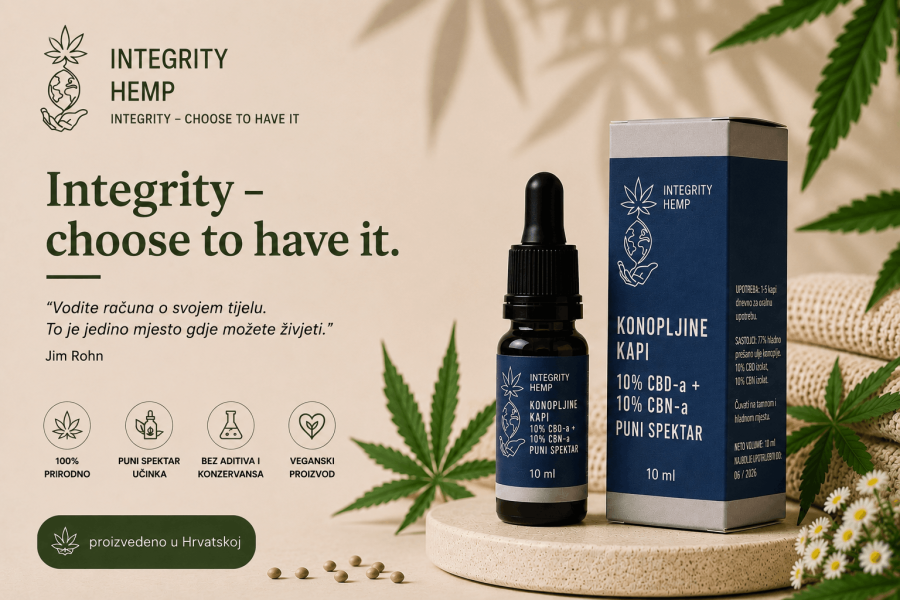 10 % CBD + 10 % CBN – Puni spektar