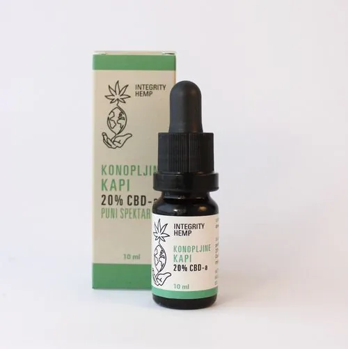 CBD kapi (20%) 10ml - Puni spektar - Slika 2