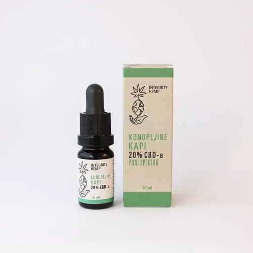 CBD kapi (20%) 10ml - Puni spektar - Slika 3